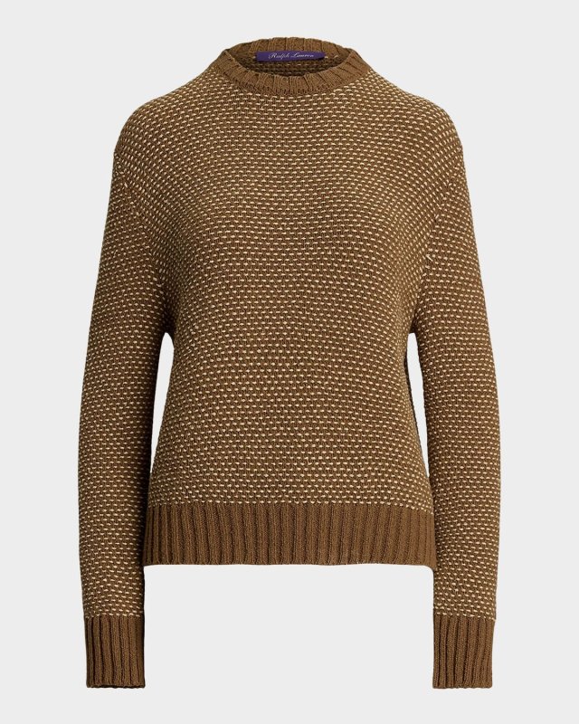 Silk Birdseye Crewneck Sweat